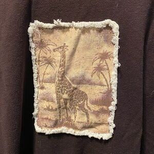 Brown Giraffe Patch Sweatshirt Women’s plus size 26/28